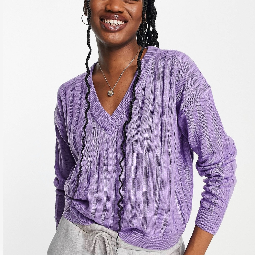 Purple Pullover Sweater